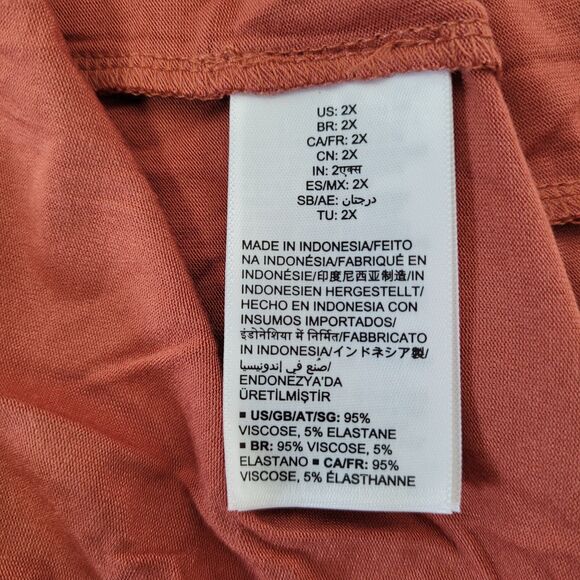 Amazon Essentials Women's Crewneck Short Sleeve Knit Midi Dress Caramel XX-Large - Picture 7 of 10